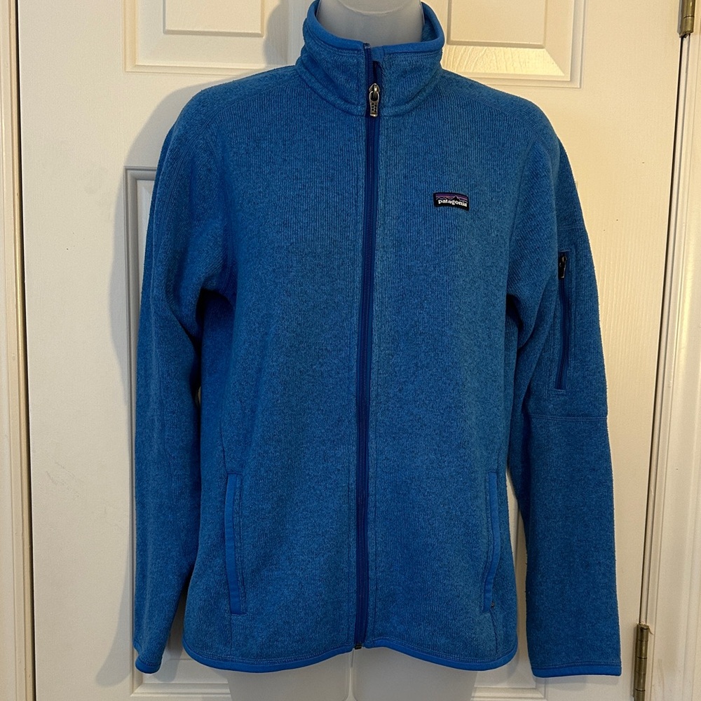 Patagonia Marled Blue/Black Zip Jacket